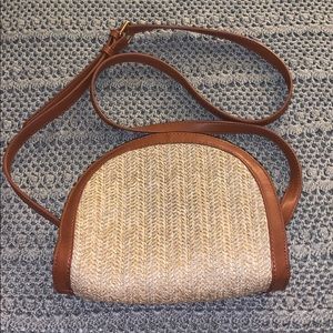 Small wooden cross body bag